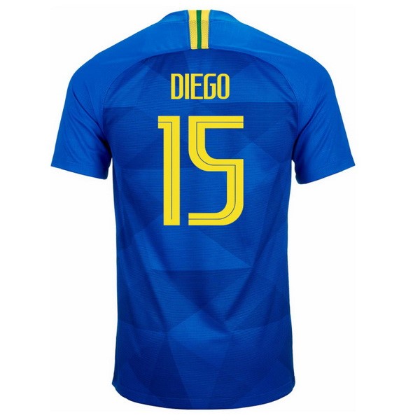 Camiseta Brasil 2ª Diego 2018 Azul